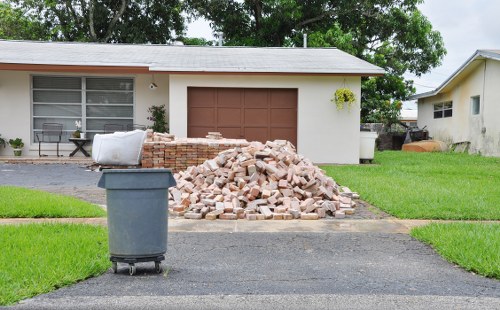 Recycling process in a commercial setting